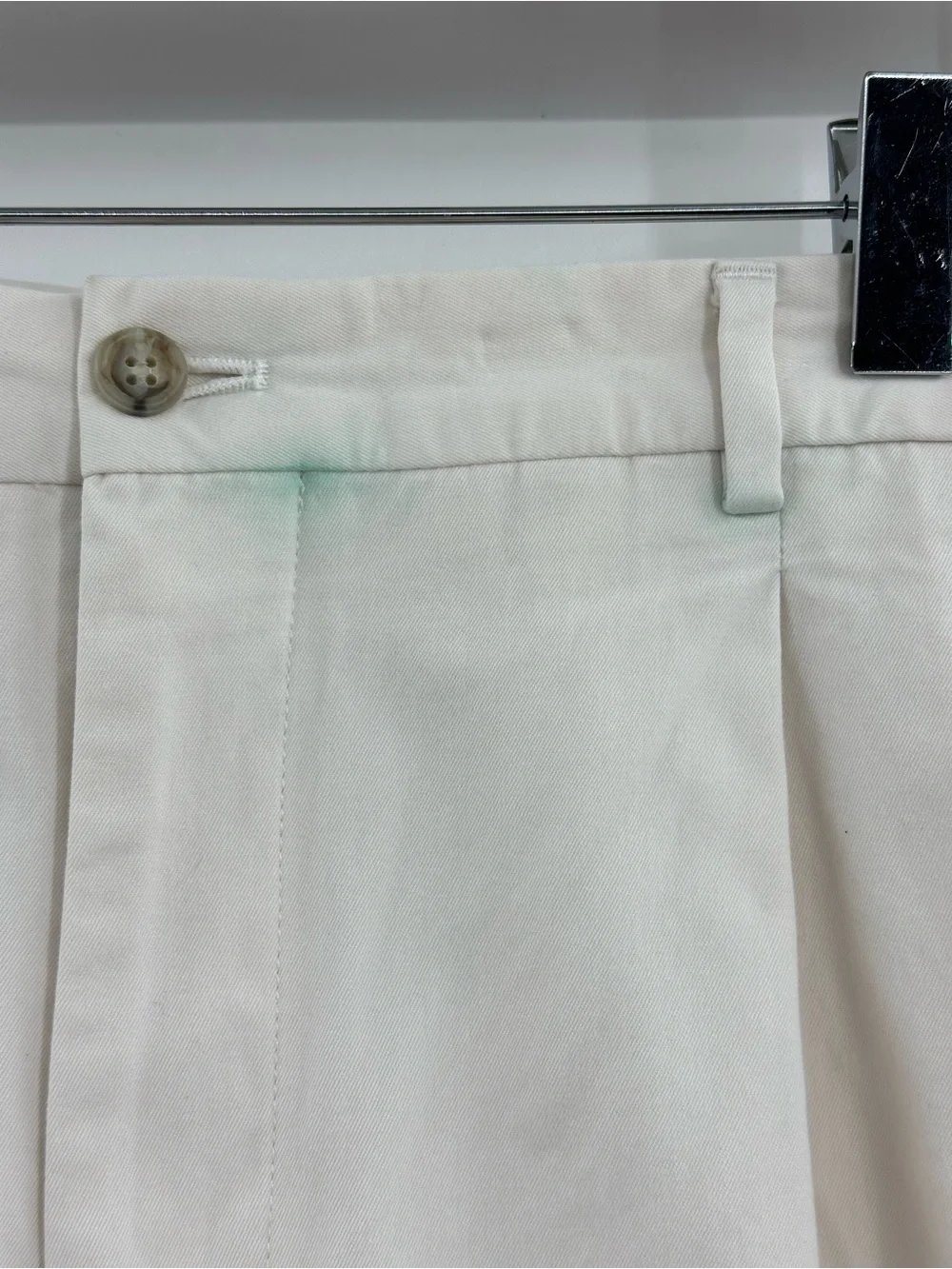 J. Crew Cream Pleated Chinos